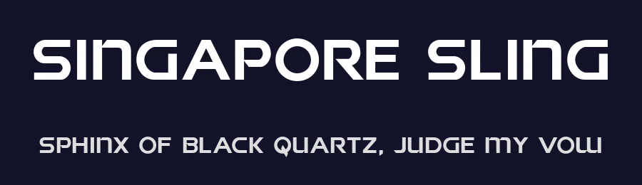 Singapore Sling by Iconian Fonts — Display Font — thumbnail 2
