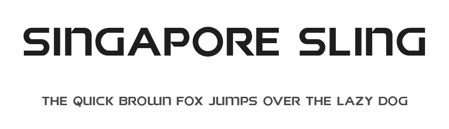 Singapore Sling by Iconian Fonts — Display Font
