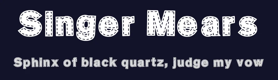 Singer Mears by Corianton Hale — Decorative Font — thumbnail 2