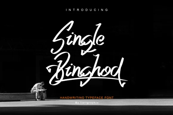 Single Binghod Font by Liarttype β Script Handwritten Font