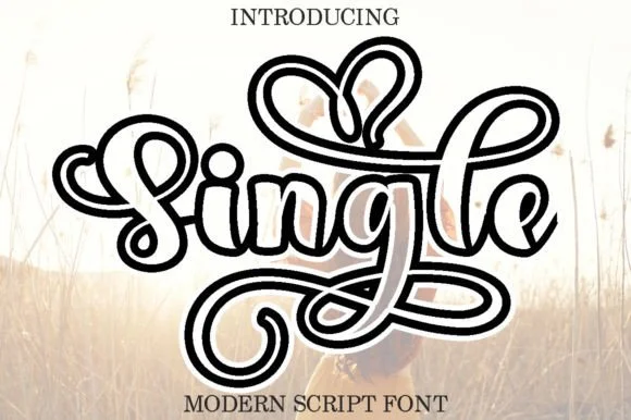 Single Outline Font