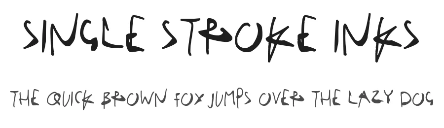 Single Stroke Inks