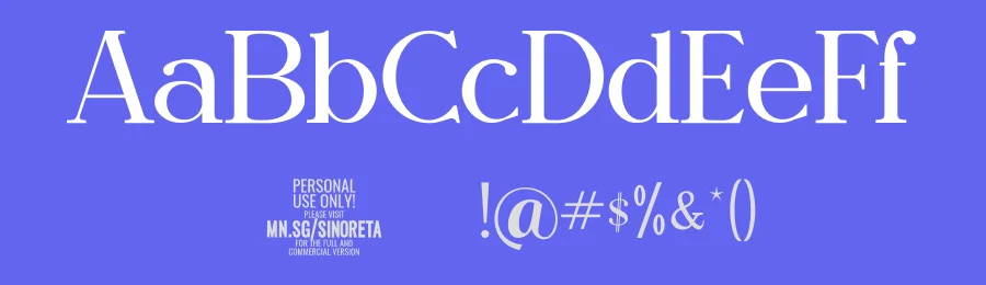 Sinoreta by Måns Grebäck — Serif Font — thumbnail 3