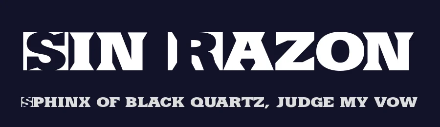 Sin Razon by deFharo — Decorative Font — thumbnail 2