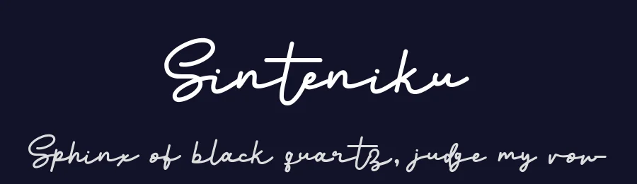 Sinteniku by Almaz Studio — Script Handwritten Font — thumbnail 2