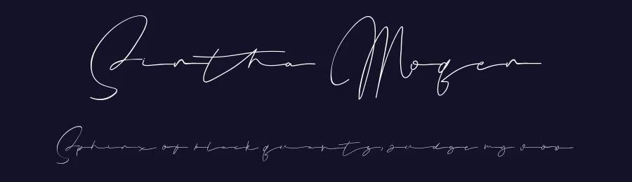 Sintha Moqen by BrandSemut — Script Handwritten Font — thumbnail 2