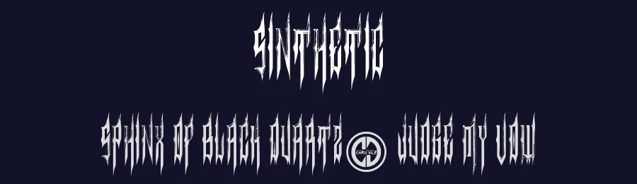Sinthetic by Fontmonger — Decorative Font — thumbnail 2