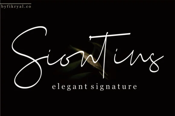 Siontins Font by Fikryal Studio — Script Handwritten Font