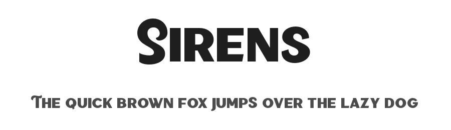 Sirens by Saridezra — Sans Serif Font