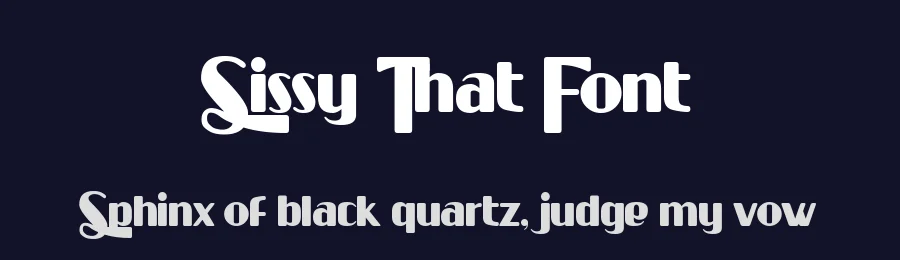 Sissy That Font by Chequered Ink — Decorative Font — thumbnail 2