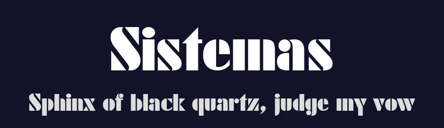Sistemas by Manuel Lage — Decorative Font — thumbnail 2