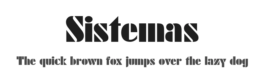 Sistemas by Manuel Lage — Decorative Font