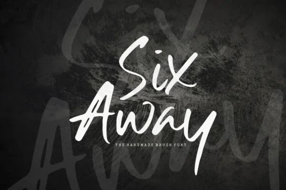 Six Away Font by Azetype — Script Handwritten Font