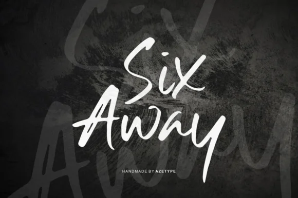 Six Away Font by Azetype — Script Handwritten Font — thumbnail 9