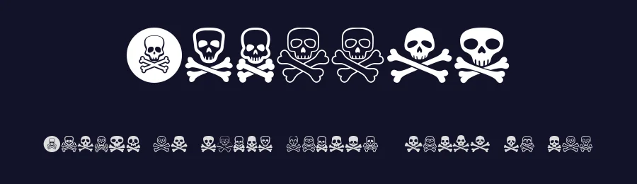 Skallen by Vladimir Nikolic — Dingbats Font — thumbnail 2