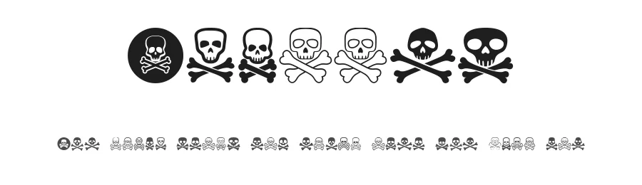 Skallen by Vladimir Nikolic — Dingbats Font