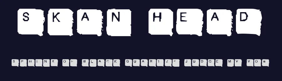 Skan Head by William Clifford — Decorative Font — thumbnail 2