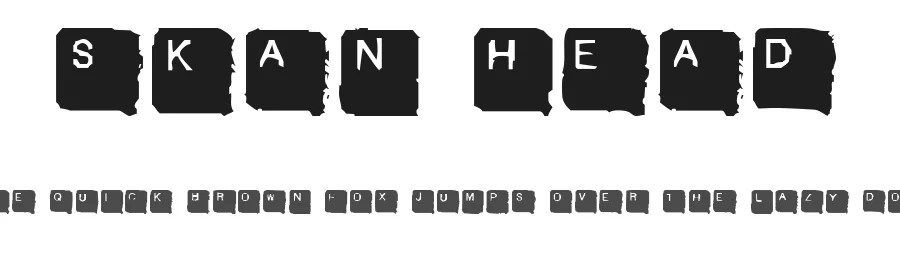 Skan Head by William Clifford — Decorative Font