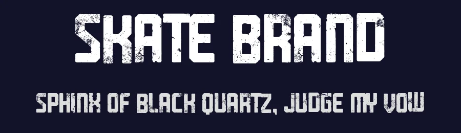 Skate Brand by Woodcutter — Decorative Font — thumbnail 2