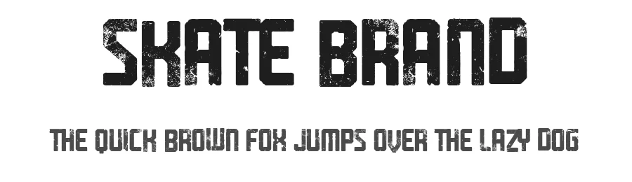 Skate Brand by Woodcutter — Decorative Font