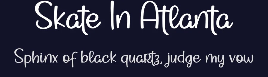 Skate In Atlanta by Airotype — Script Handwritten Font — thumbnail 2