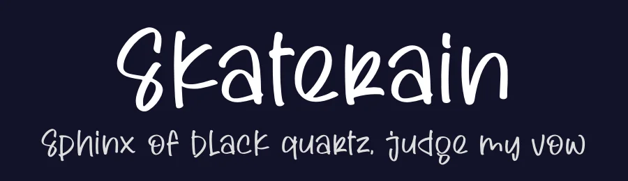 Skaterain by Perspectype Studio - Letterena.com — Script Handwritten Font — thumbnail 2