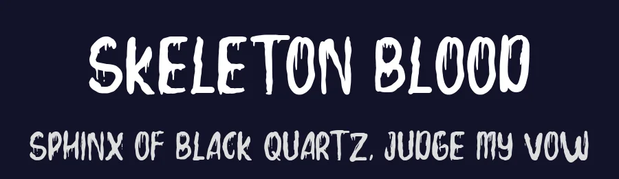 Skeleton Blood by nomlimofont — Decorative Font — thumbnail 2