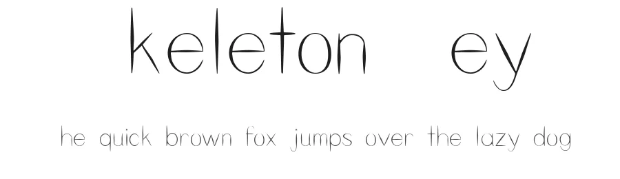 Skeleton Key by Lindsay Calhoun โ Sans Serif Font