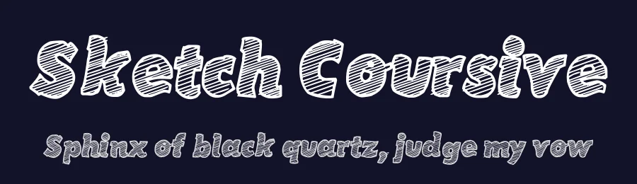 Sketch Coursive by Galdino Otten Fonts — Decorative Font — thumbnail 2