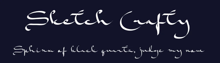 Sketch Crafty by Namara Creative — Decorative Font — thumbnail 2