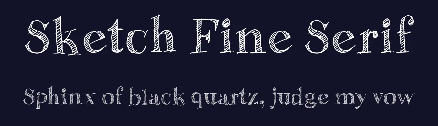 Sketch Fine Serif by Galdino Otten Fonts — Decorative Font — thumbnail 2
