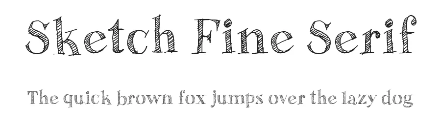 Sketch Fine Serif by Galdino Otten Fonts β Decorative Font