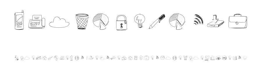 Sketch Icons by Peax Webdesign — Dingbats Font