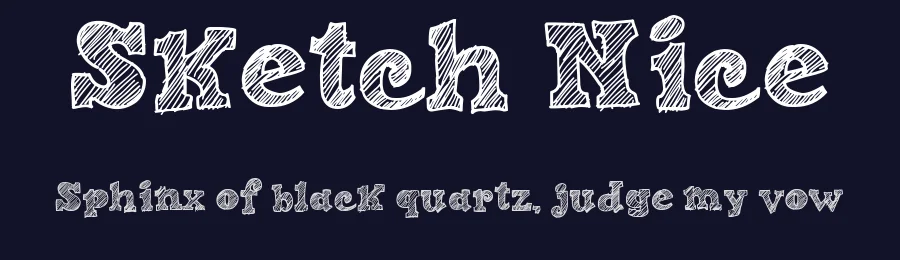 Sketch Nice by Galdino Otten Fonts — Decorative Font — thumbnail 2