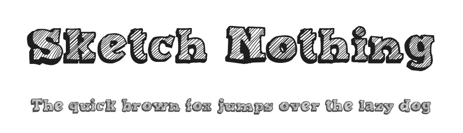 Sketch Nothing by Galdino Otten Fonts — Decorative Font
