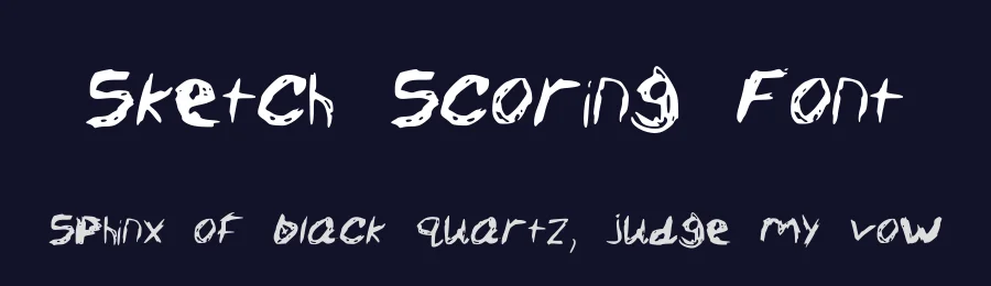 Sketch Scoring Font by Jack Jerod — Script Handwritten Font — thumbnail 2