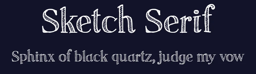 Sketch Serif by Galdino Otten Fonts — Decorative Font — thumbnail 2