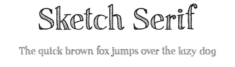 Sketch Serif by Galdino Otten Fonts β Decorative Font
