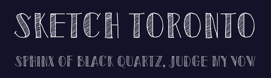 Sketch Toronto by Galdino Otten Fonts — Decorative Font — thumbnail 2