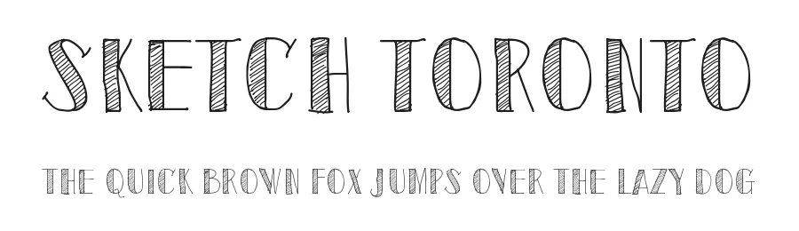 Sketch Toronto by Galdino Otten Fonts — Decorative Font