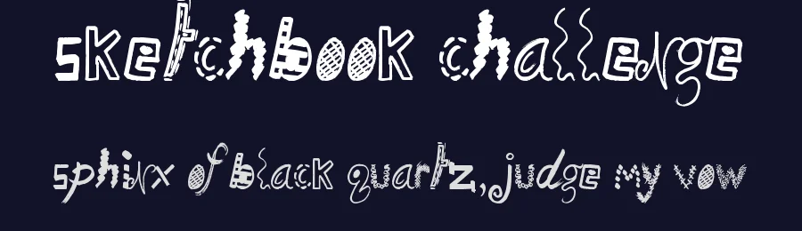 Sketchbook Challenge by JSH creates — Decorative Font — thumbnail 2