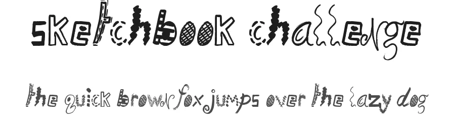 Sketchbook Challenge by JSH creates β Decorative Font