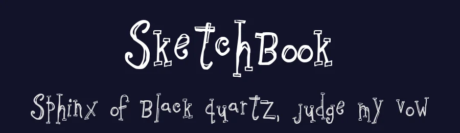 Sketchbook by UnAuthorized Type — Decorative Font — thumbnail 2