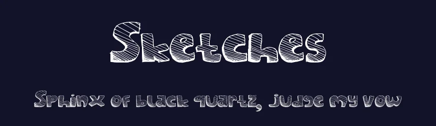 Sketches by Fani Rizky — Decorative Font — thumbnail 2