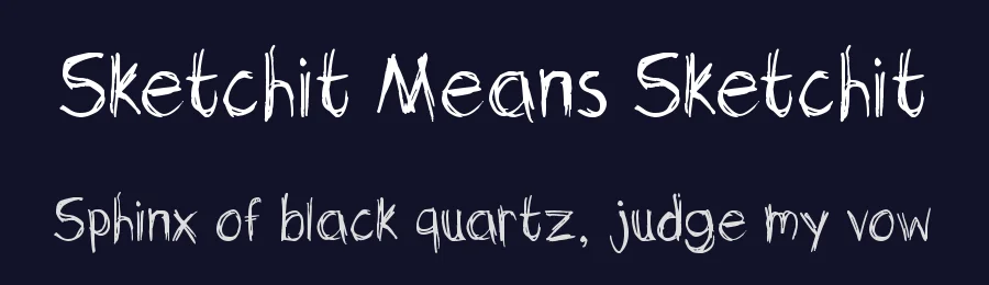 Sketchit Means Sketchit by Chequered Ink — Script Handwritten Font — thumbnail 2