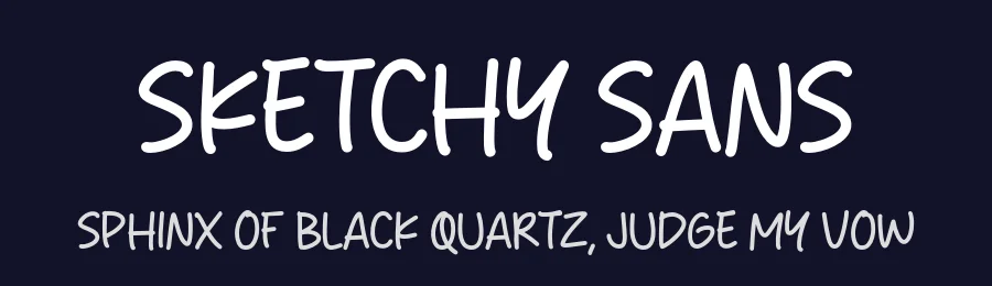 Sketchy Sans by MJType — Script Handwritten Font — thumbnail 2