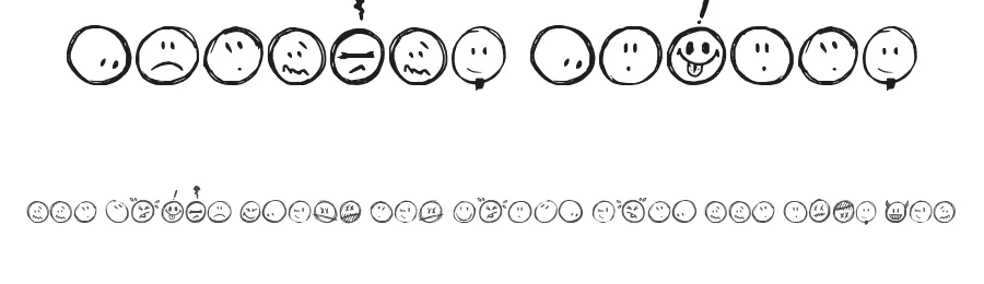 Sketchy Smiley by Hanoded — Dingbats Font