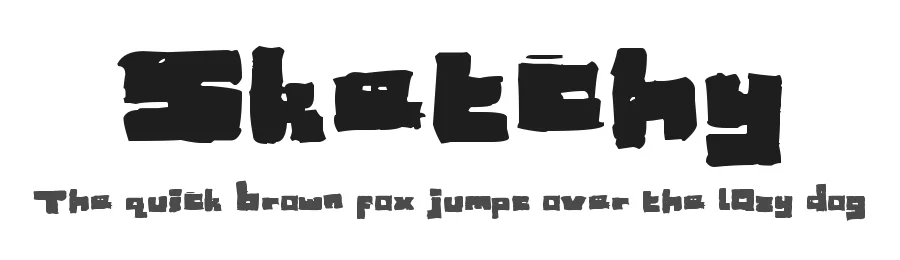 Sketchy by spud1077 — Decorative Font