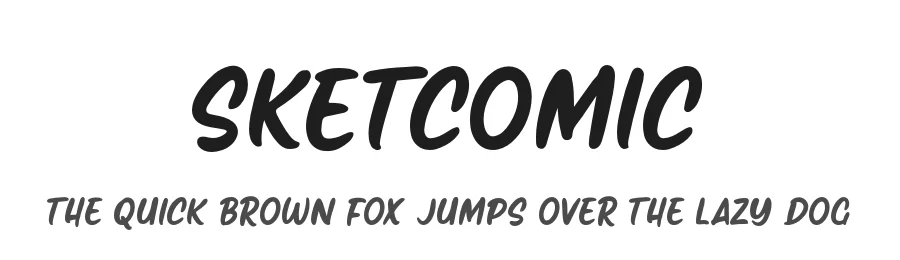 Sketcomic by Kong Font โ Decorative Font