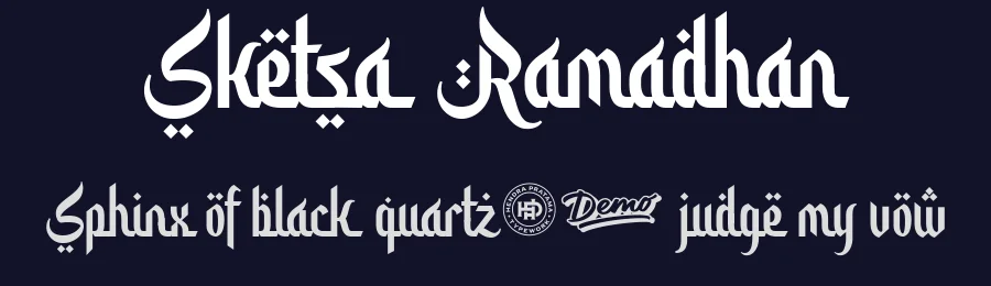 Sketsa Ramadhan by Hendra Pratama — Decorative Font — thumbnail 2